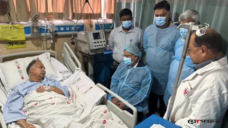 অসুস্থ জ্বালানিমন্ত্রীকে দেখতে হাসপাতালে রাষ্ট্রপতি