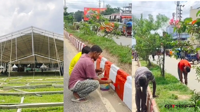 রাষ্ট্রপতির সফর ঘিরে সাজ সাজ রব ঠাকুরগাঁওয়ে
