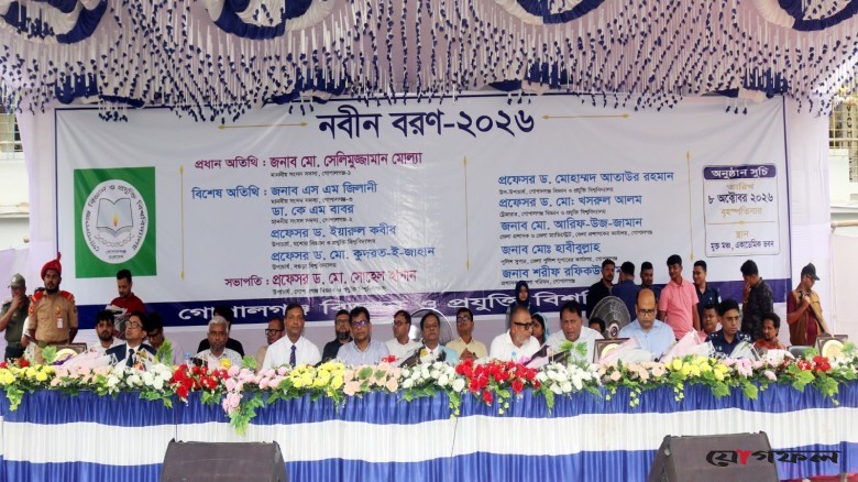 নবীনদের পদচারণায় মুখর গোবিপ্রবি, বর্ণাঢ্য আয়োজনে বরণ